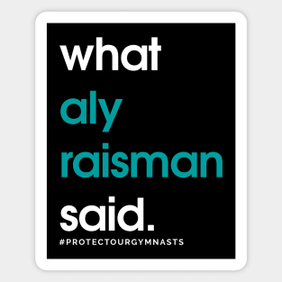 What Aly Raisman Said #ProtectOurGymnasts Teal Magnet